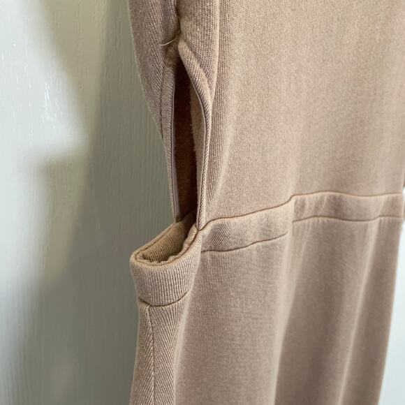 n: philanthropy Barcelona Dress Beige Cut-Outs Mini Cotton Blend NWT M - Picture 5 of 7